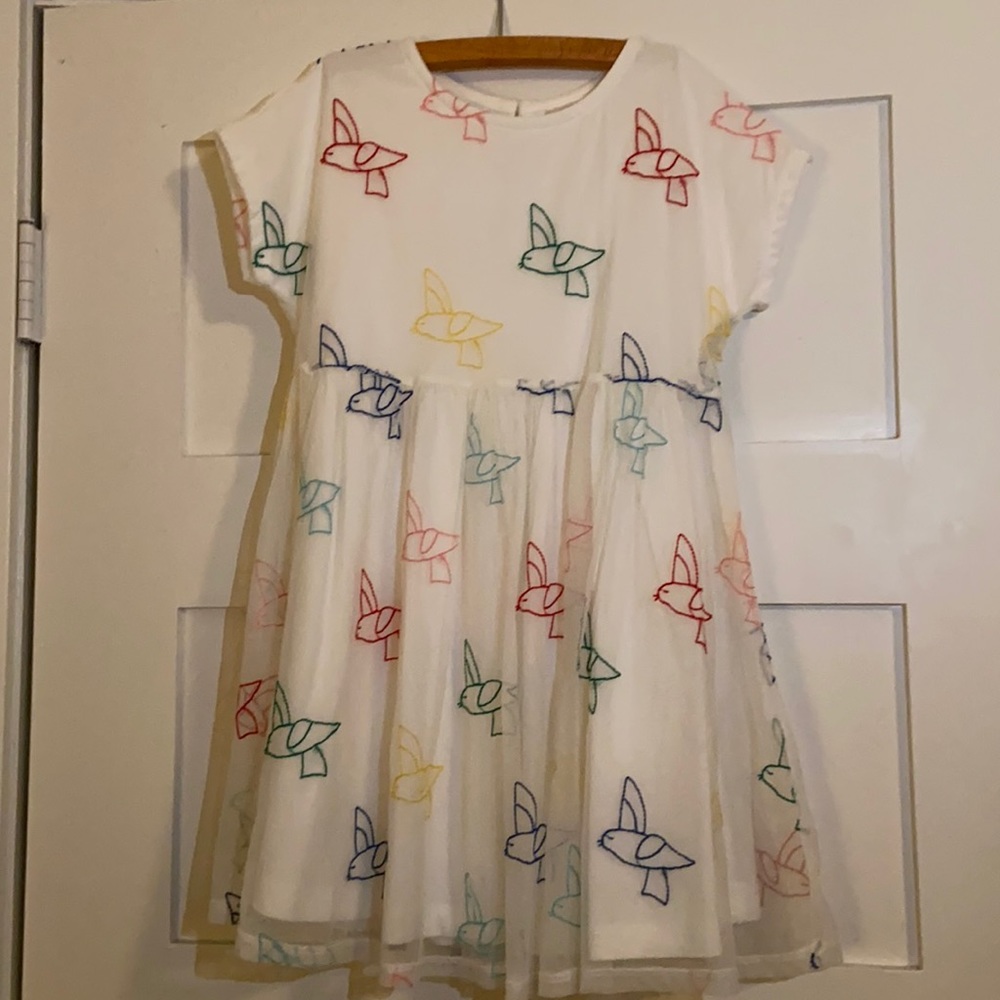 HANNA ANDERSSON bird dress SIZE 6-7